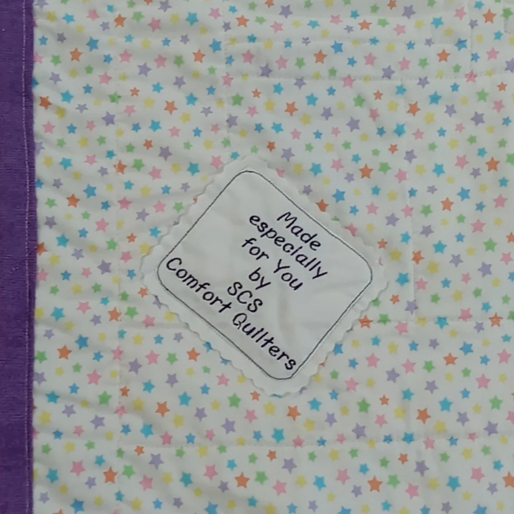 Colorful Noah's Arc Animal-Themed Baby Quilt NWOT